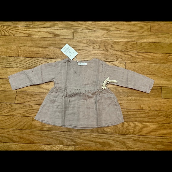 Jamie Kay Pink Wrap Top - Picture 4 of 5